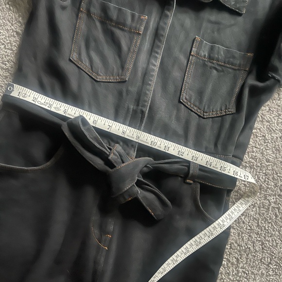 ME+EM | Long Sleeve Belted Denim Utility Jumpsuit RARE - Picture 10 of 15